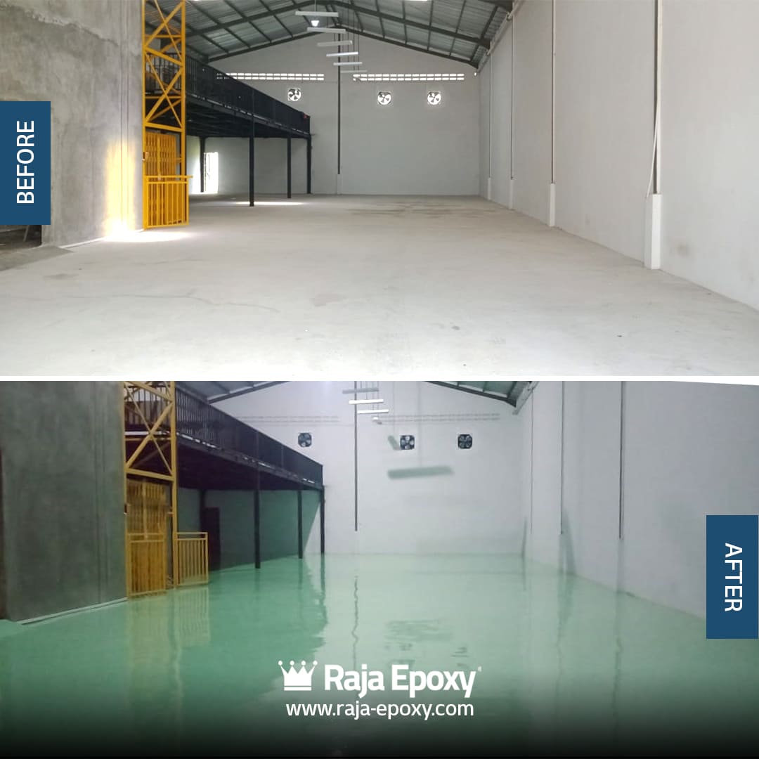 Lantai epoxy standar higienis untuk area rumah sakit dan laboratorium